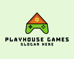 Gaming House Controller logo design