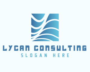 Generic Consulting Wave logo design