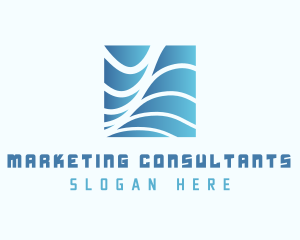 Generic Consulting Wave logo design