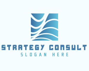 Generic Consulting Wave logo design