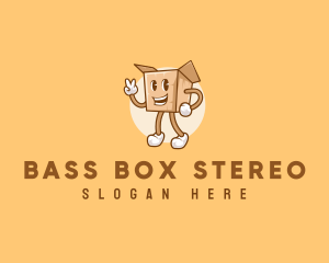 Package Box Delivery logo design