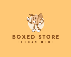 Package Box Delivery logo design