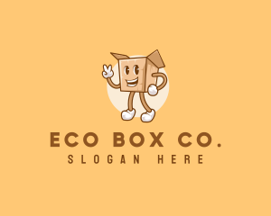 Package Box Delivery logo design