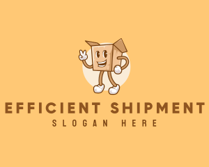 Package Box Delivery logo design