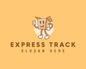 Package Box Delivery logo design