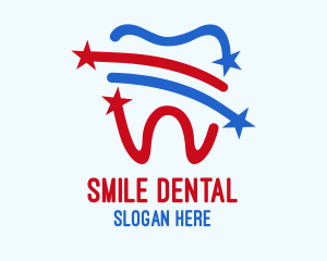 Stars Tooth Dental logo design