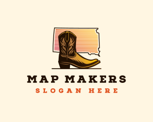 Leather Cowboy Boot logo design