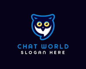 Owl Messaging App logo design