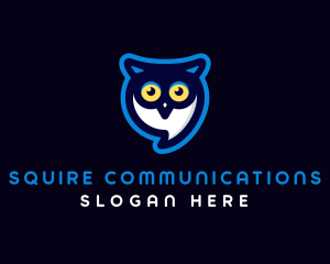 Owl Messaging App logo design