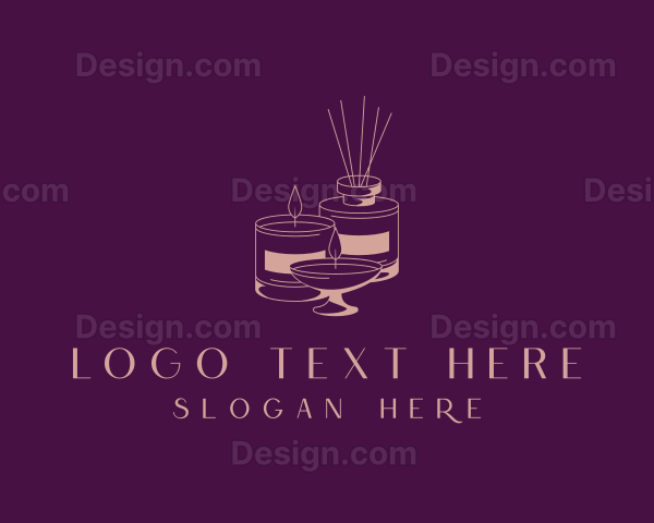 Scented Aromatherapy Candle Logo