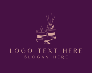 Scented Aromatherapy Candle Logo