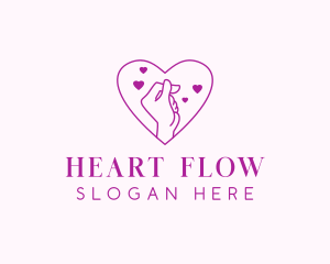 Dating Heart Hand logo
