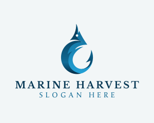 Marine Fishing Hook logo