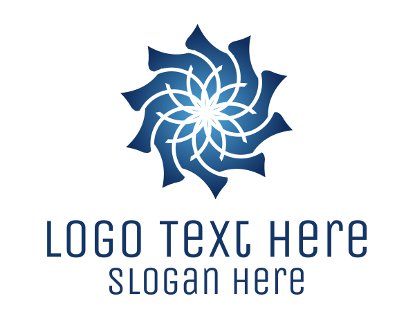 Blue Flower Pattern logo