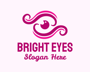 Cosmetics Eye Wave logo design