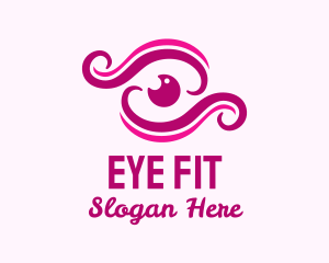 Cosmetics Eye Wave logo design