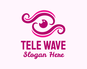 Cosmetics Eye Wave logo design