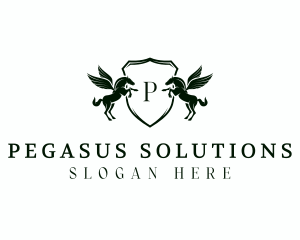 Pegasus Horse Shield logo