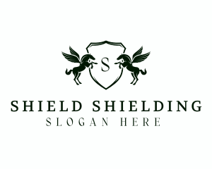 Pegasus Horse Shield logo