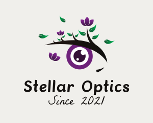 Floral Beauty Optical  logo design