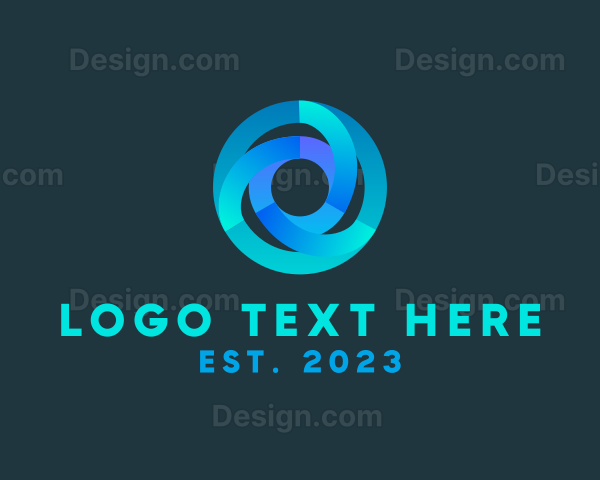Technology Vortex Letter O Logo