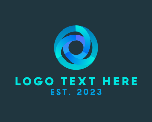 Technology Vortex Letter O  logo