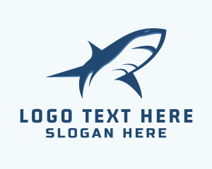 Ocean Shark Surfing Logo