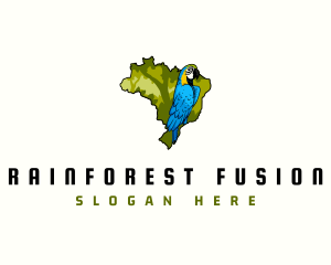 Brazilian Macaw Bird logo