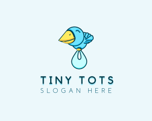 Baby Delivery Bird logo design