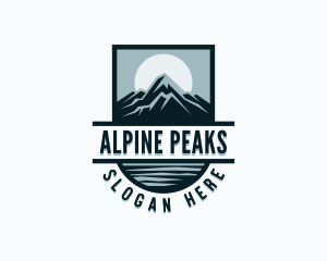 Mountain Travel Peak logo design