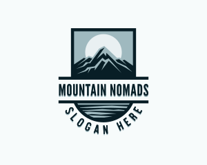 Mountain Travel Peak logo design