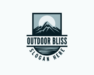 Mountain Travel Peak logo design