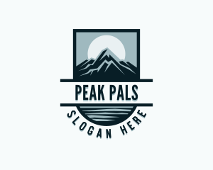 Mountain Travel Peak logo design