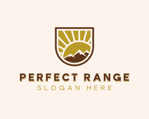 Mountain Travel Shield logo design