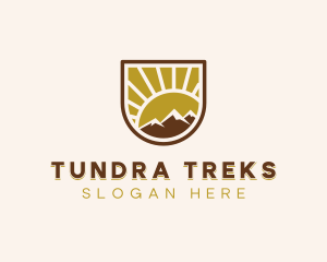 Mountain Travel Shield logo design