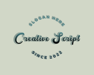 Fancy Script Business logo design