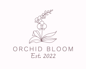 Nature Orchid Plant logo