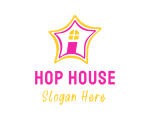 Playful Star House logo design