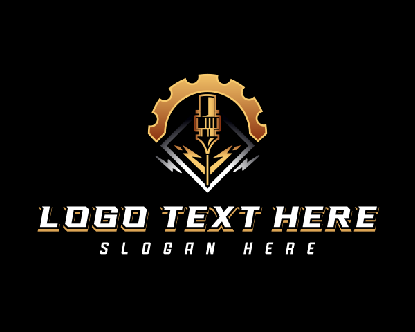 Laser Machine logo example 4