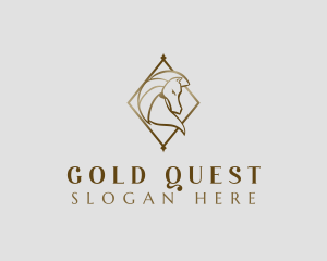 Luxury Horse Stallion logo design