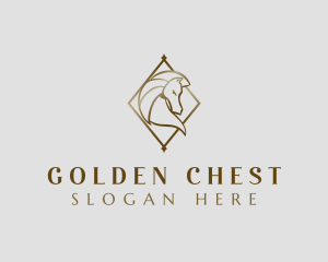 Luxury Horse Stallion logo design