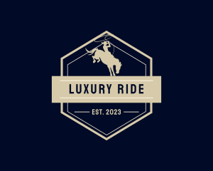 Riding Horse Rodeo logo design