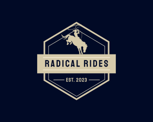 Riding Horse Rodeo logo design