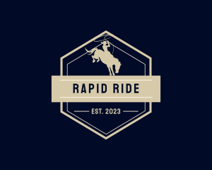 Riding Horse Rodeo logo design