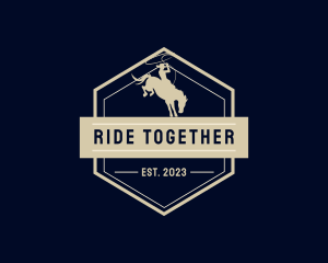 Riding Horse Rodeo logo design