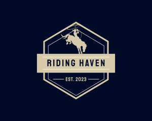 Riding Horse Rodeo logo design