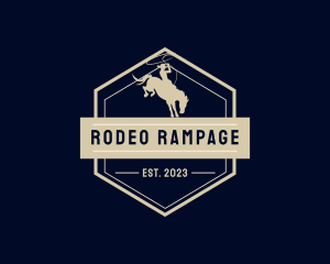 Riding Horse Rodeo logo design