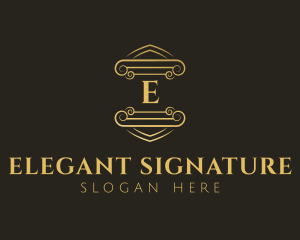 Elegant Legal Executive logo design