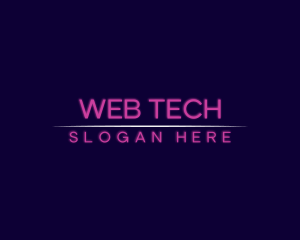 Neon Cyber Tech logo design