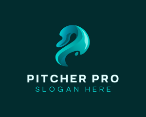 Startup Business Letter P logo design